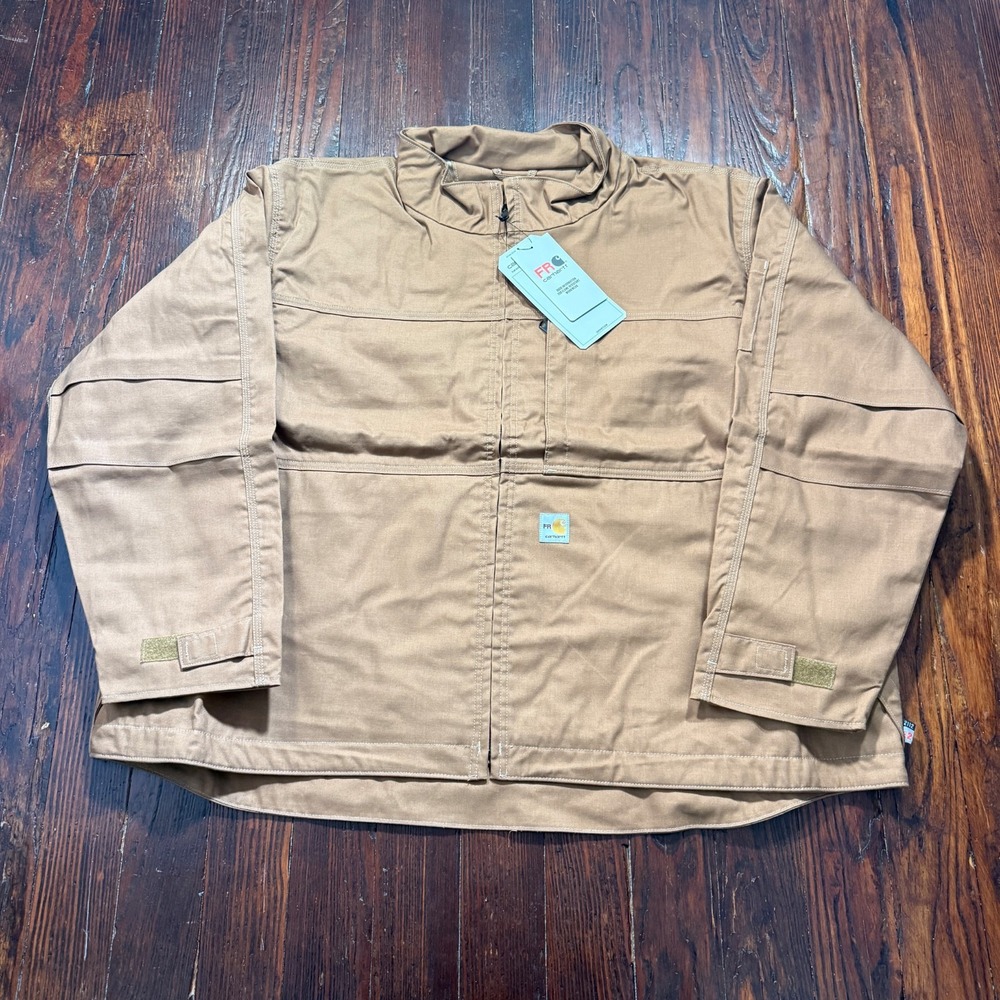 Carhartt Jacket Mens 4XL Brown FR Full Swing Quick Duck Flame Resistant CAT 2